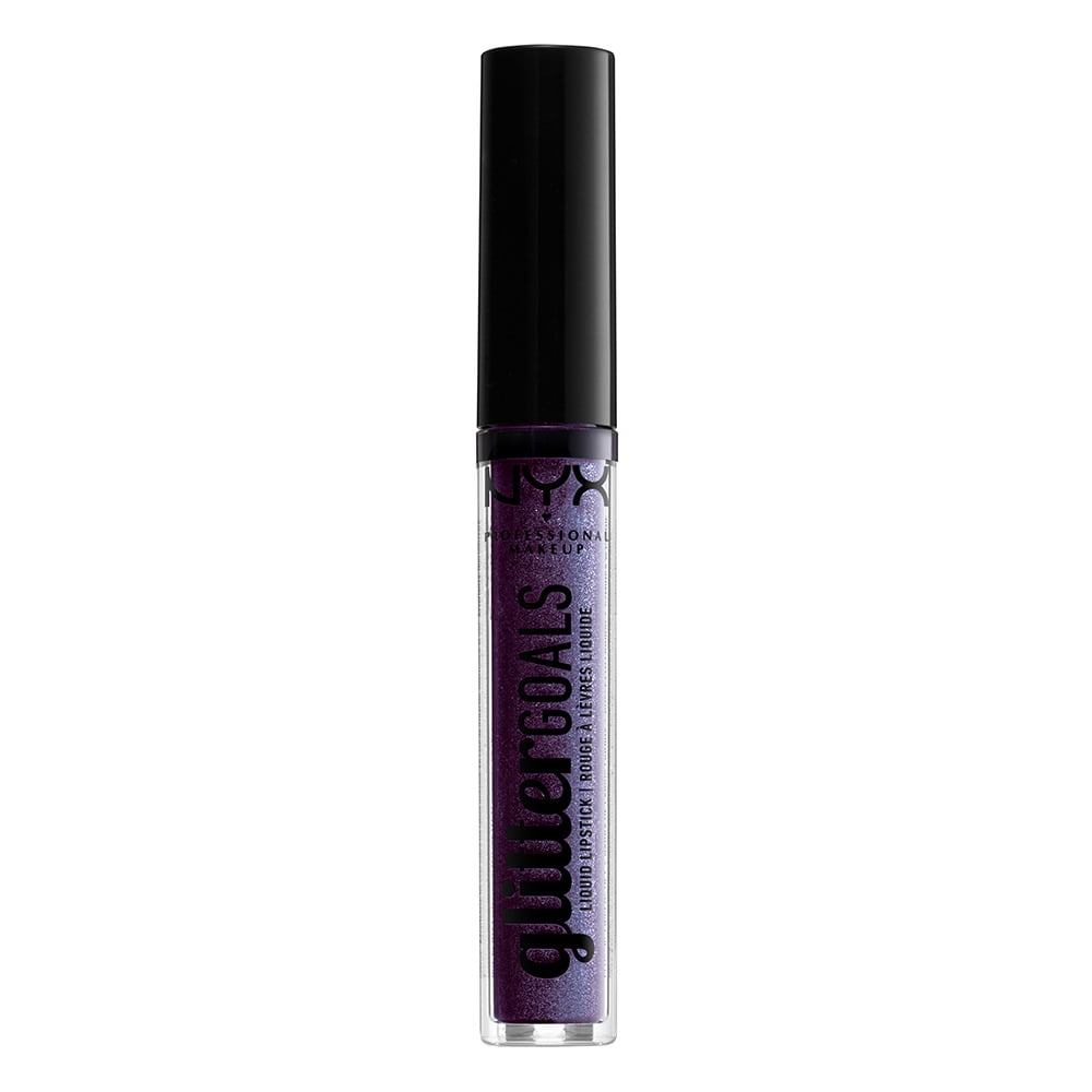 NYX Professional Makeup Glitter Goals Liquid Lipstick, 07 Amethyst Vibes