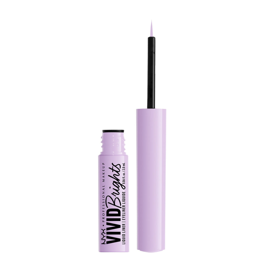 NYX Professional Makeup Vivid Brights Liquid Liner, Smear-Resistant Eyeliner, Lilac Link