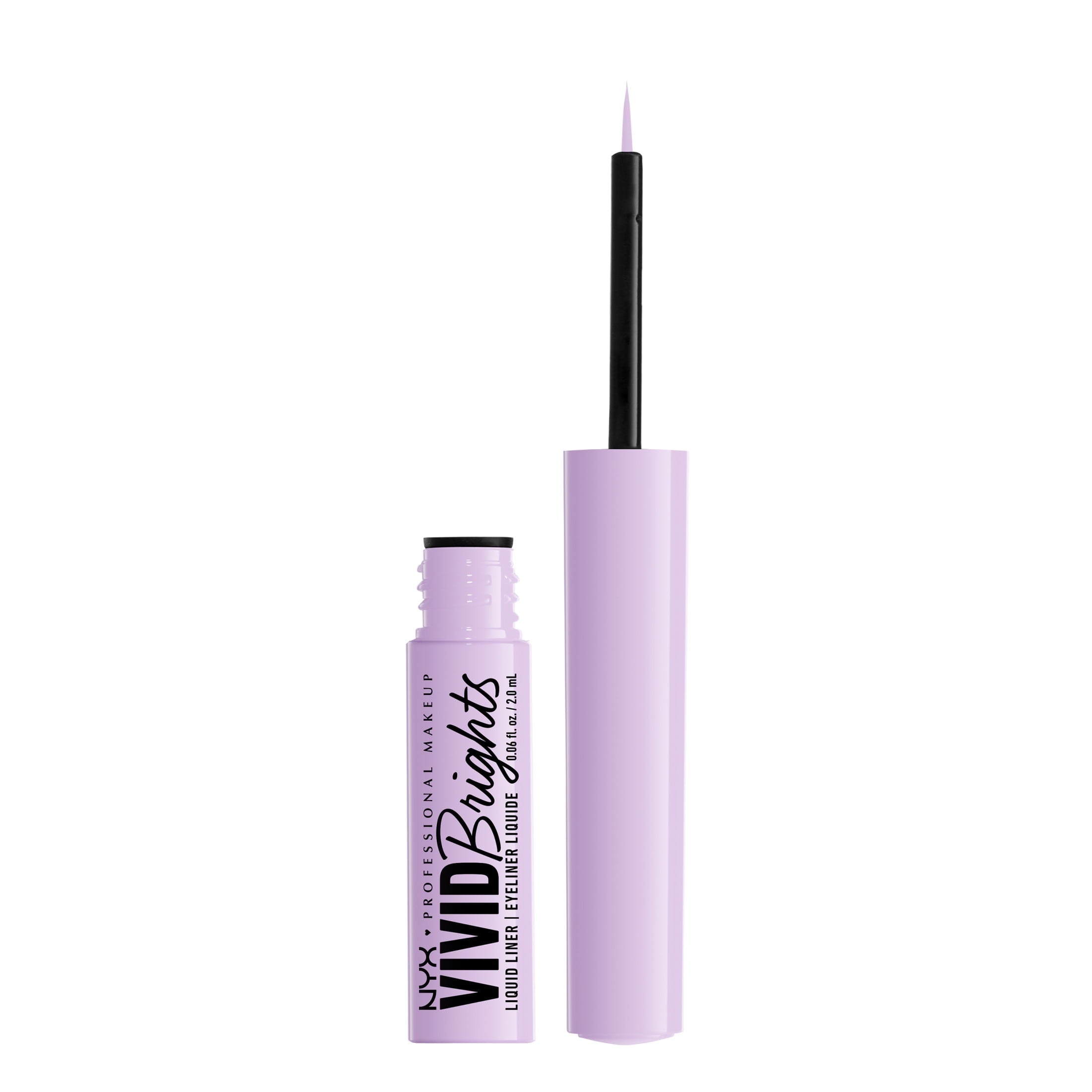 NYX Professional Makeup Vivid Brights Liquid Liner, Smear-Resistant Eyeliner, Lilac Link