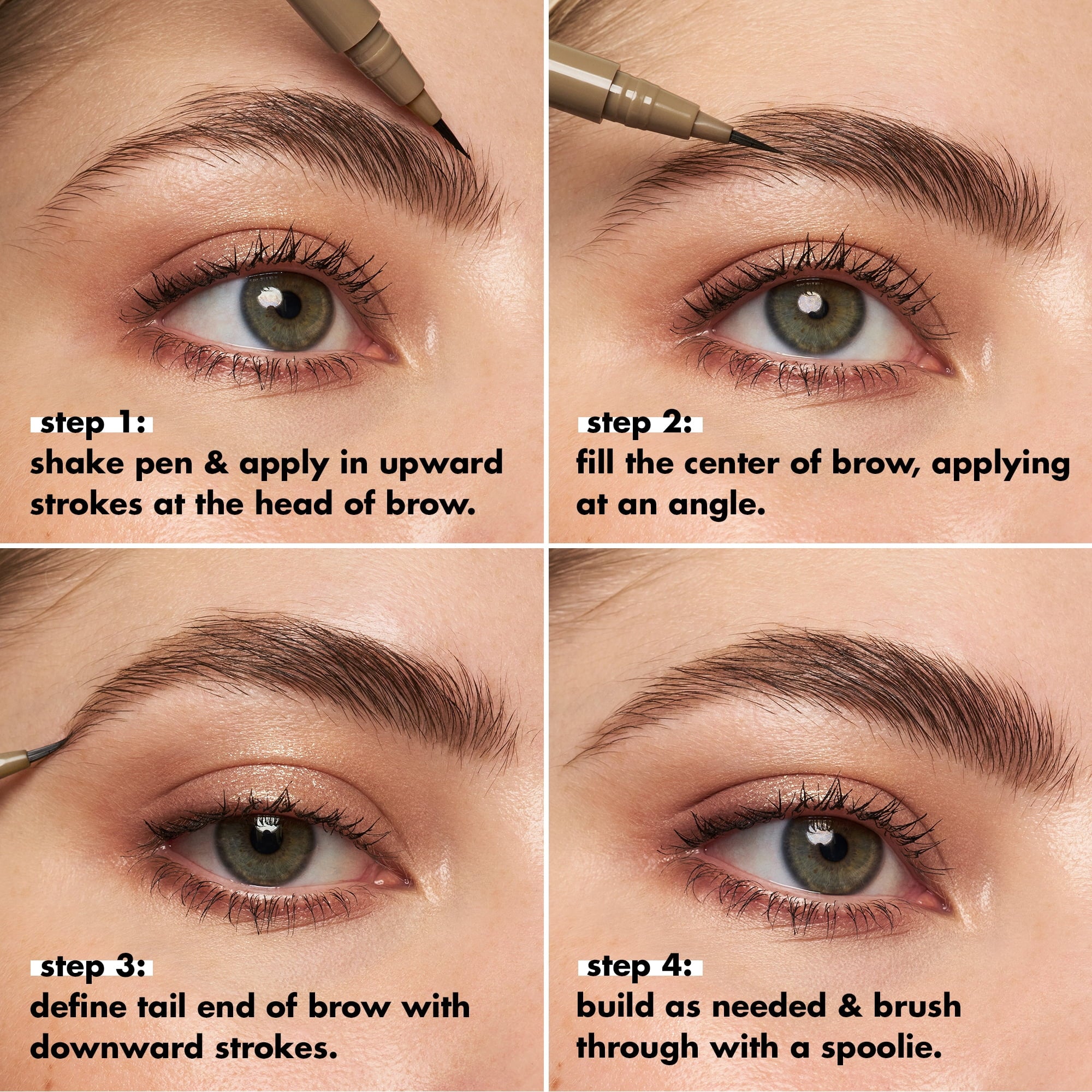 e.l.f. Holy Strokes Micro-Fine Brow Pen, Taupe, 0.02 fl oz