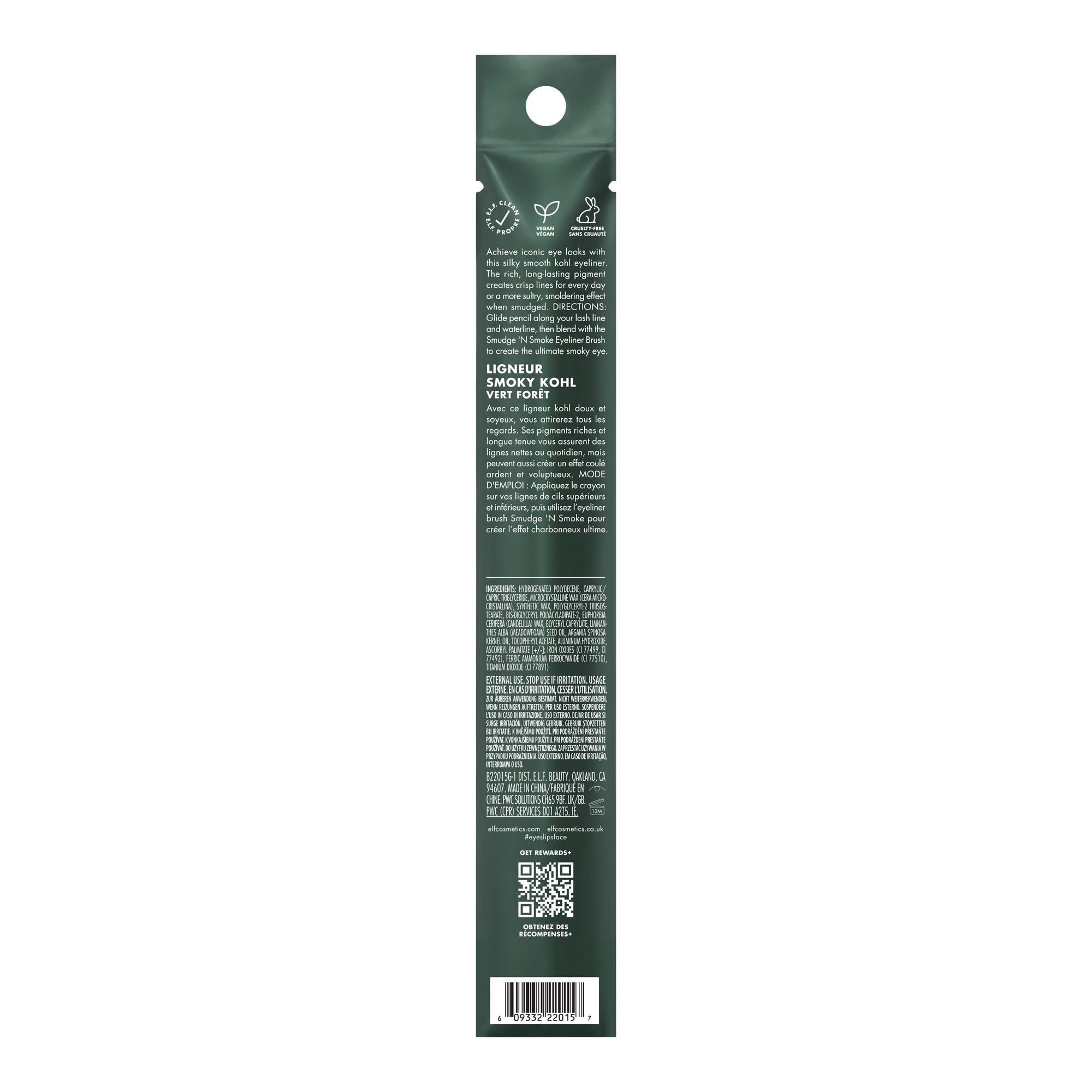 e.l.f. Smoky Kohl Eyeliner, Rare Emerald, 0.03oz