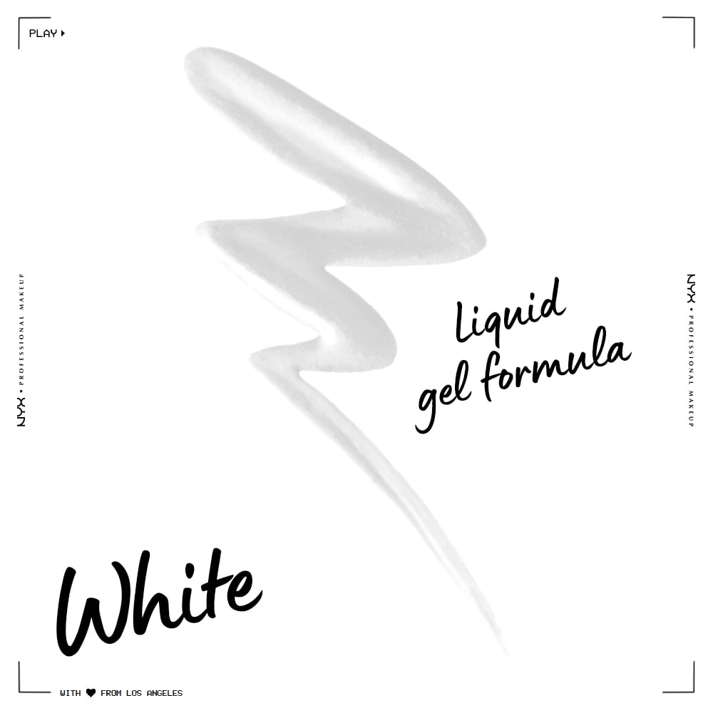 NYX Professional Makeup Epic Wear Liquid Liner, Long-Lasting Waterproof Liquid Eyeliner, White