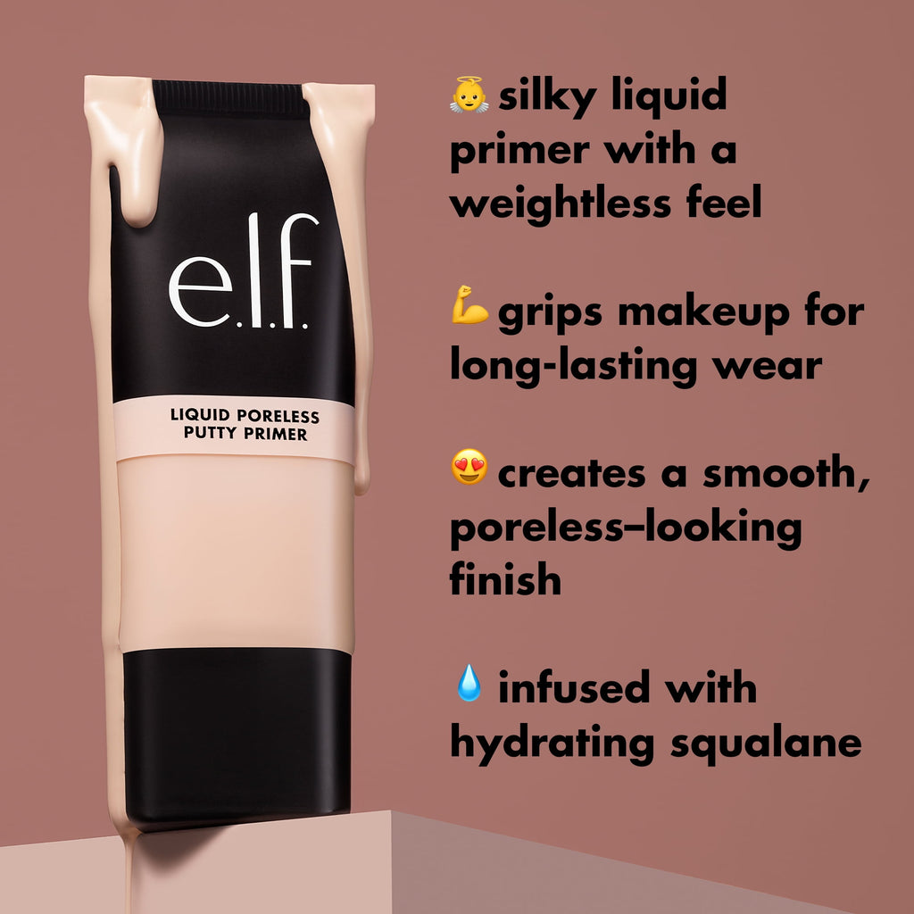 e.l.f. Liquid Poreless Putty Primer, 0.94 fl oz