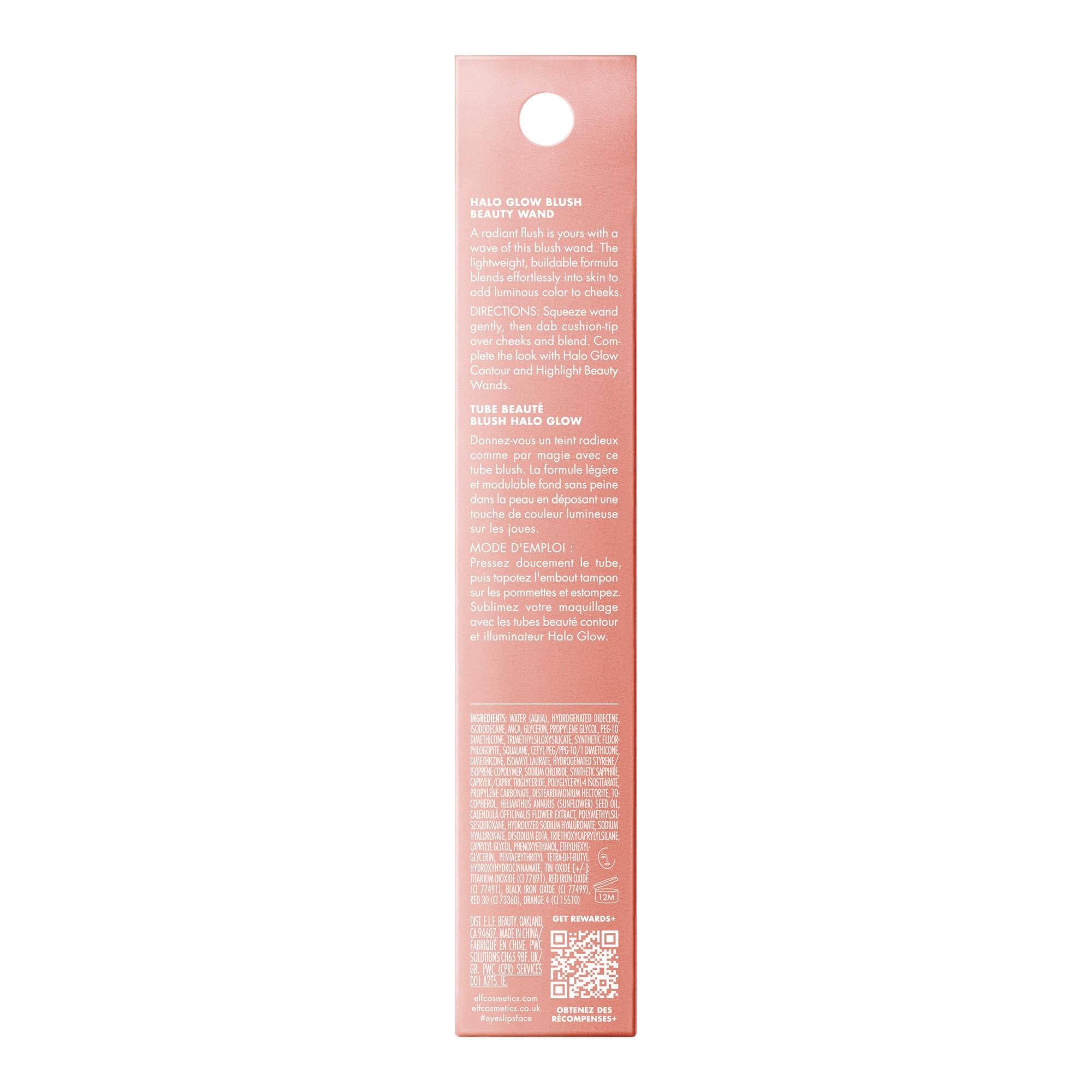 e.l.f. Halo Glow Blush Beauty Wand, Pink-Me-Up, 0.33 fl oz