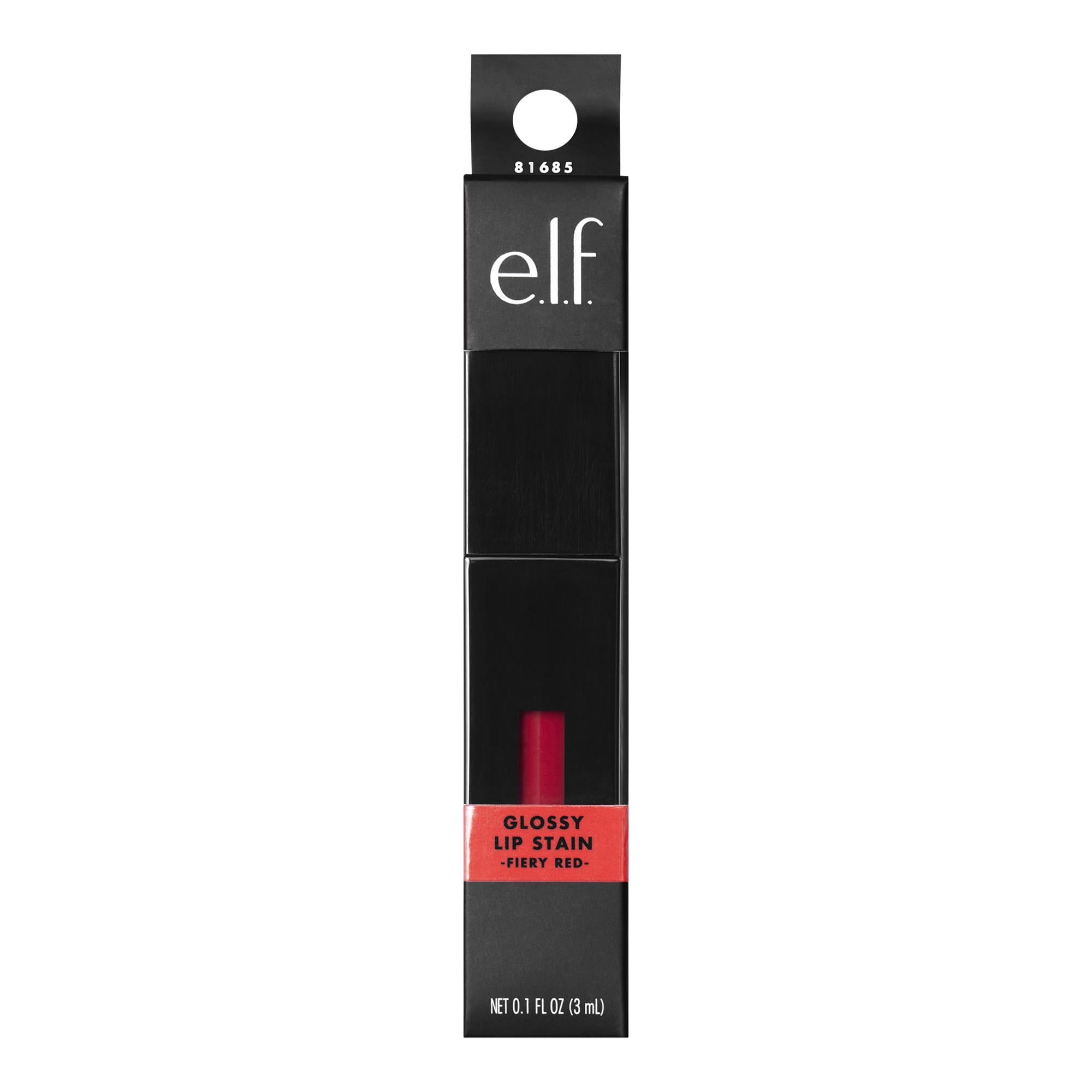e.l.f. Glossy Lip Stain, Fiery Red, 0.1 fl oz