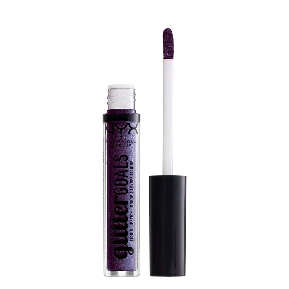 NYX Professional Makeup Glitter Goals Liquid Lipstick, 07 Amethyst Vibes