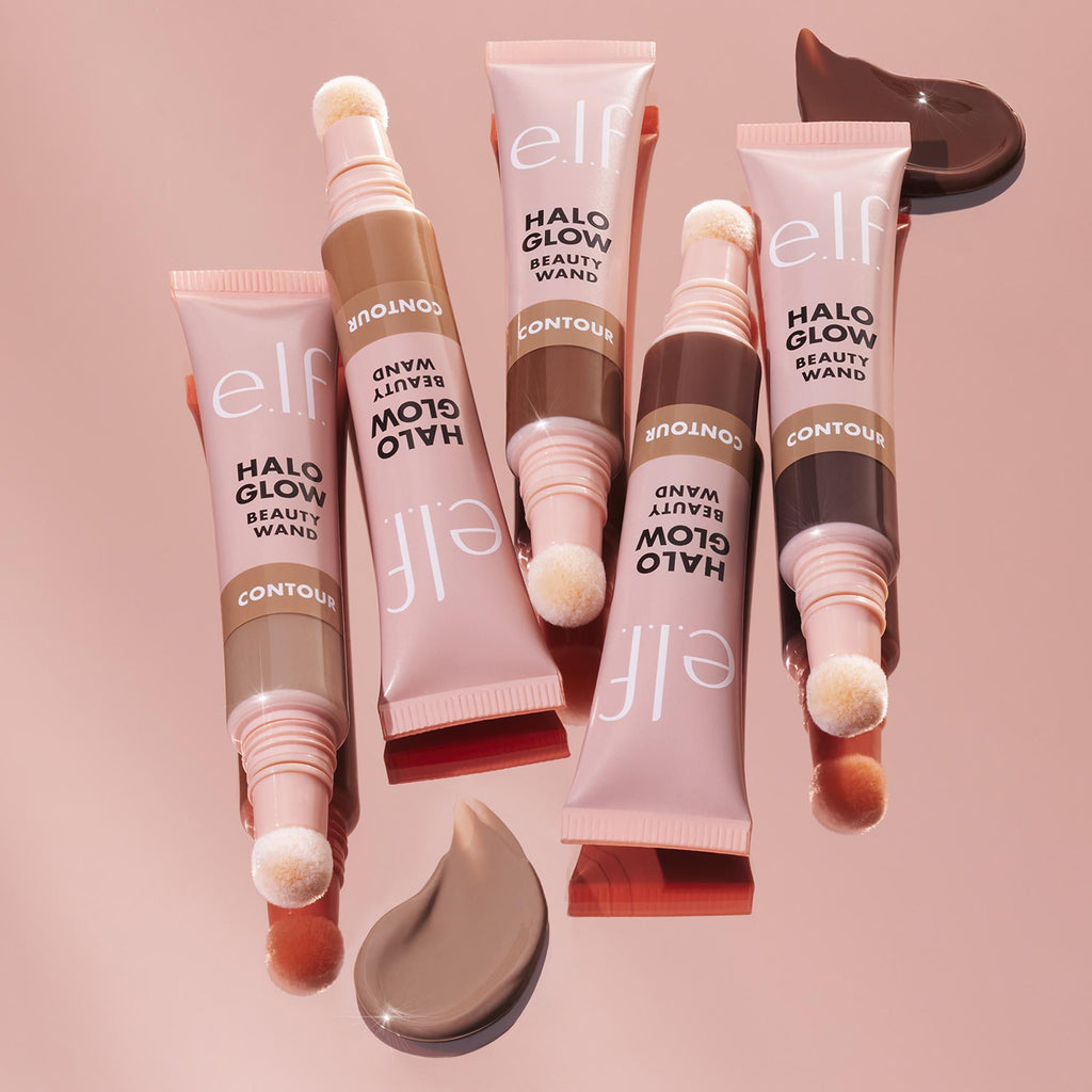 e.l.f. Halo Glow Contour Beauty Wand, Light/Medium, 0.33 fl oz