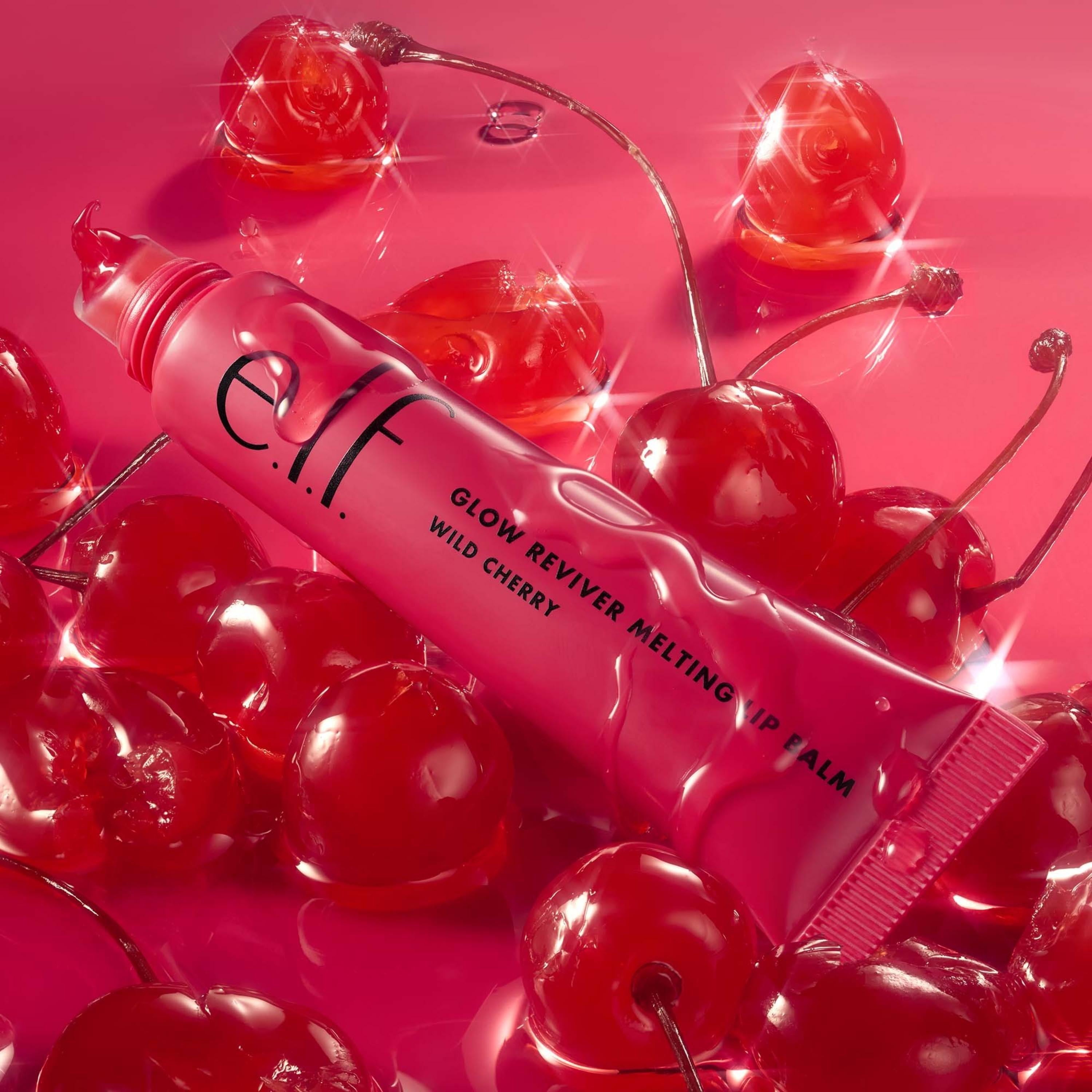 e.l.f. Glow Reviver Melting Lip Balm, Wild Cherry, 0.52 oz