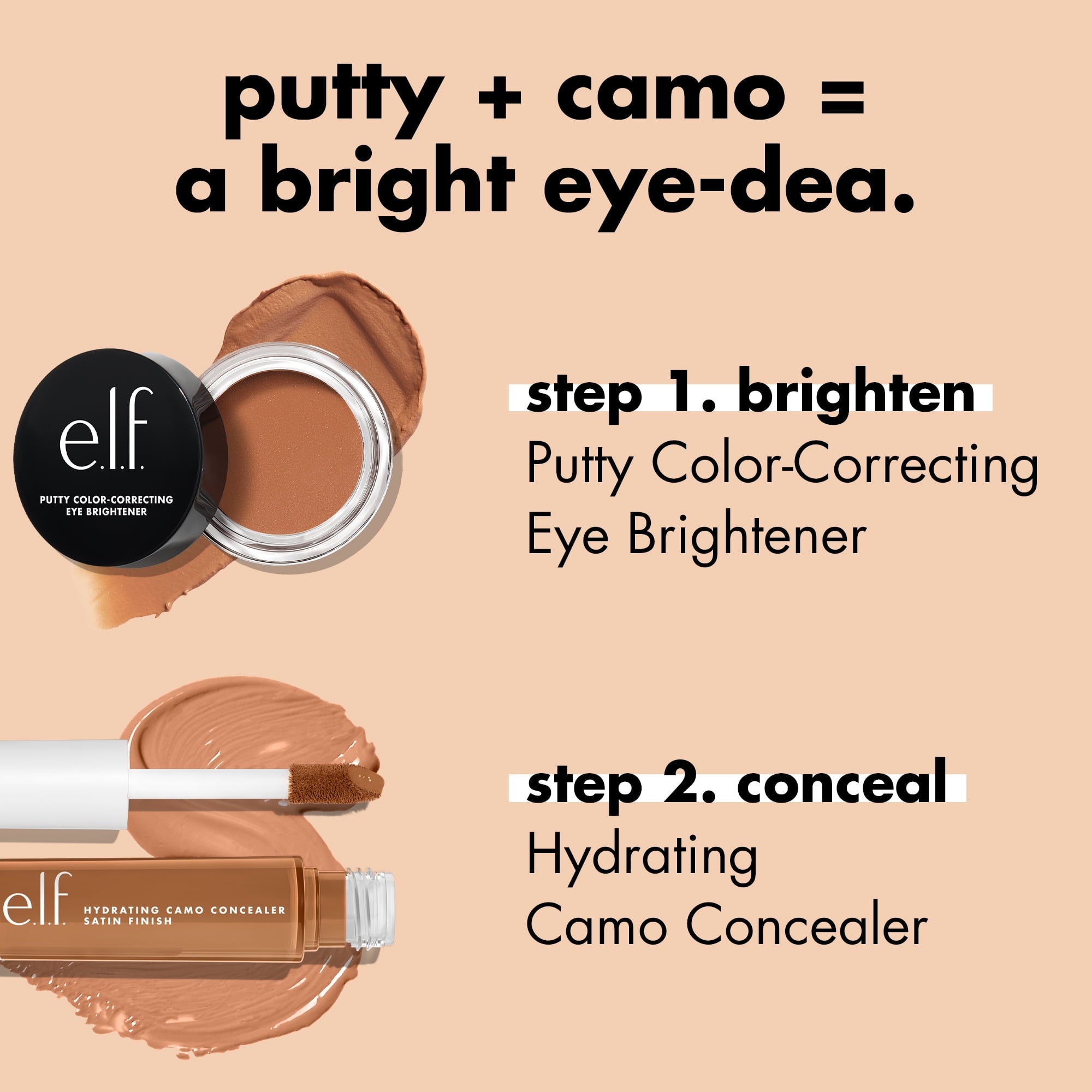 e.l.f. Putty Color-Correcting Eye Brightener, Rich, 0.14oz