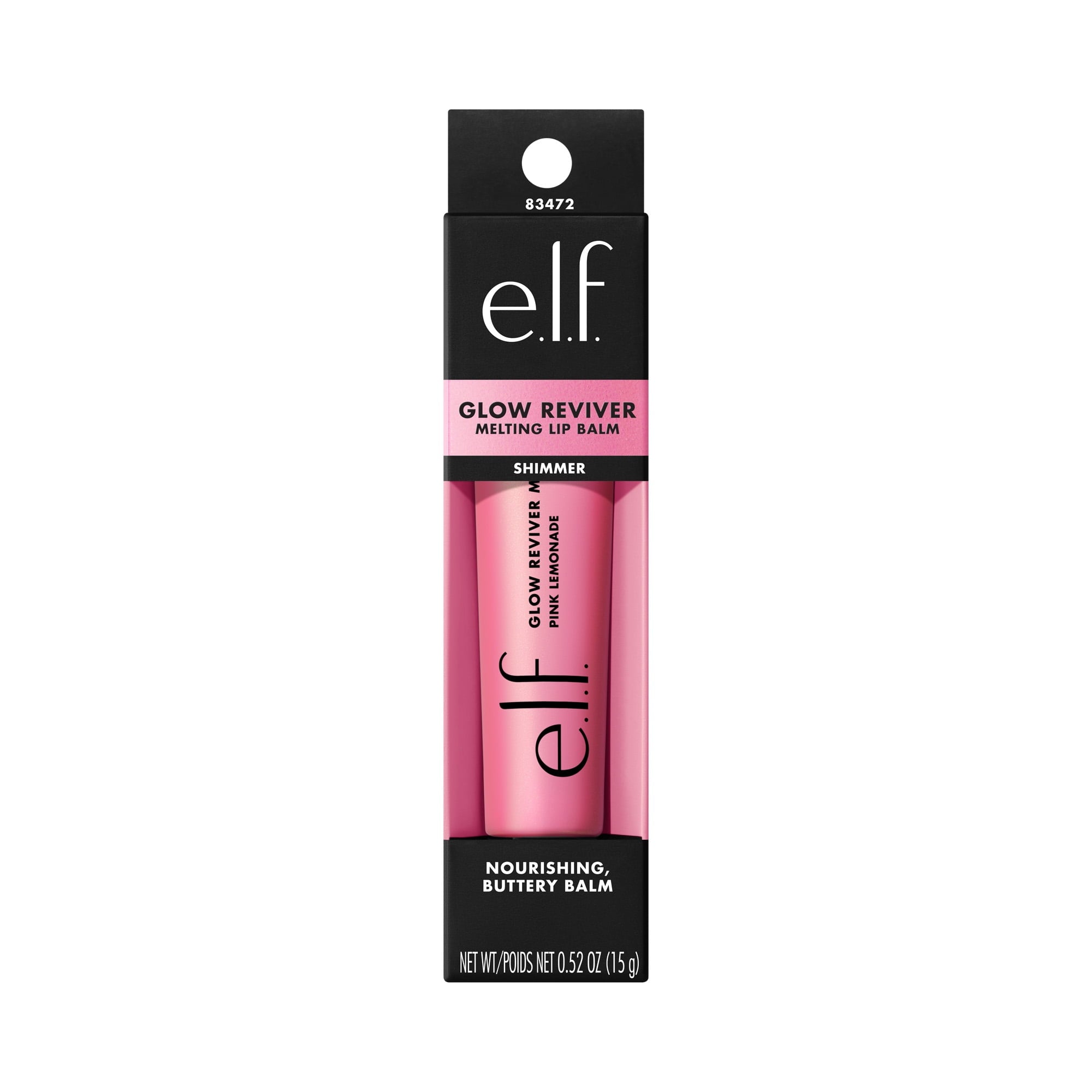 e.l.f. Glow Reviver Melting Lip Balm, Pink Lemonade, 0.52oz
