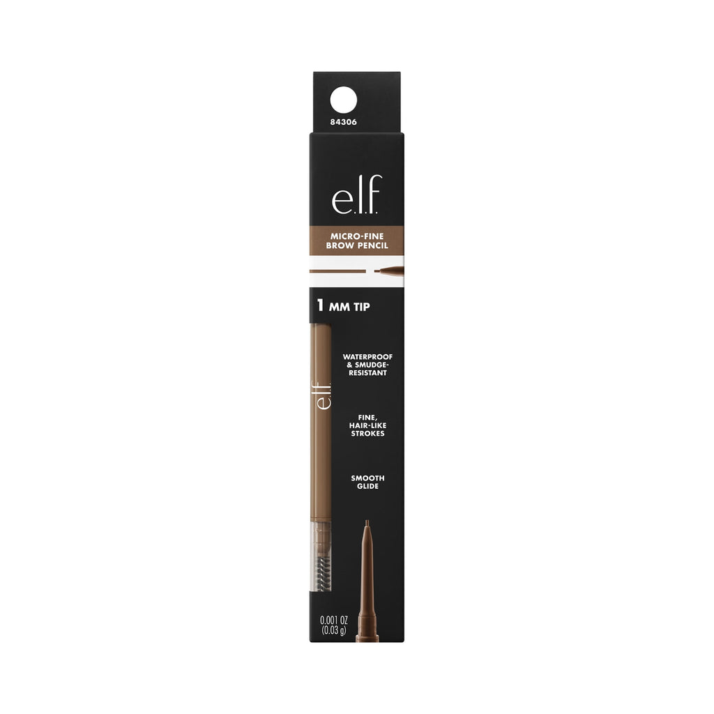 e.l.f. Micro-Fine Brow Pencil, Neutral Brown, 0.001oz