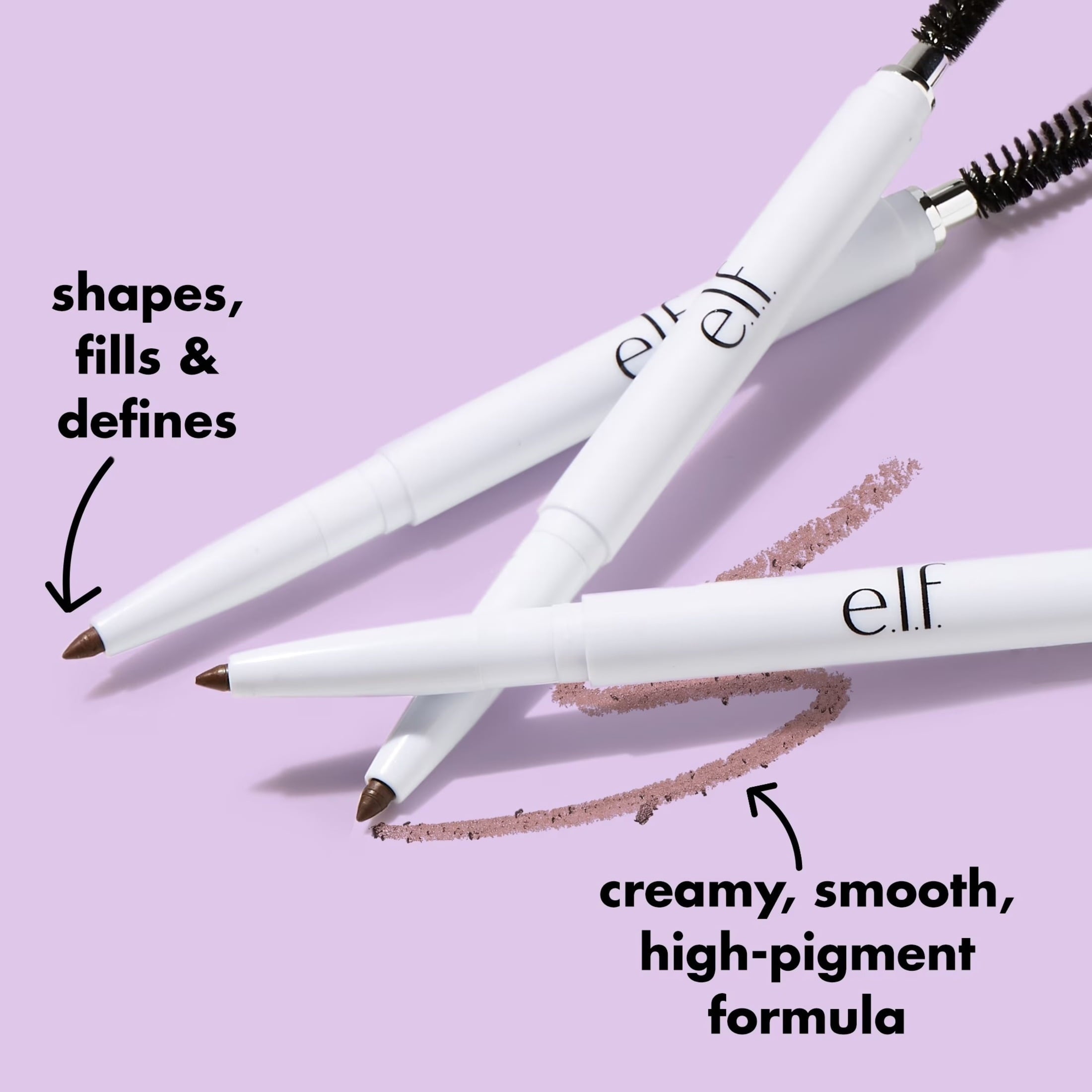 e.l.f. Instant Lift Brow Pencil - 2 Pack, Neutral Brown