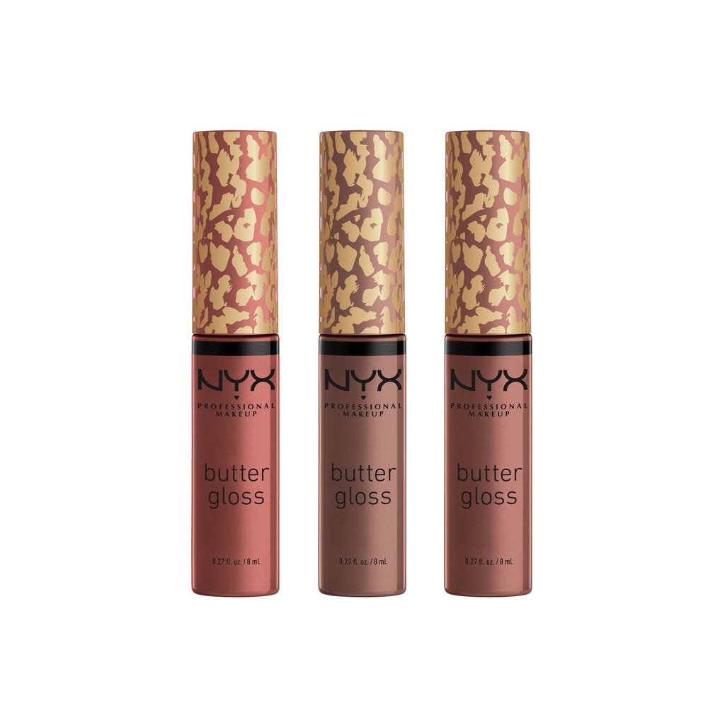 NYX Professional Makeup Ultimate Queen Butter Lip Gloss Trio Gift Set, Limited Edition