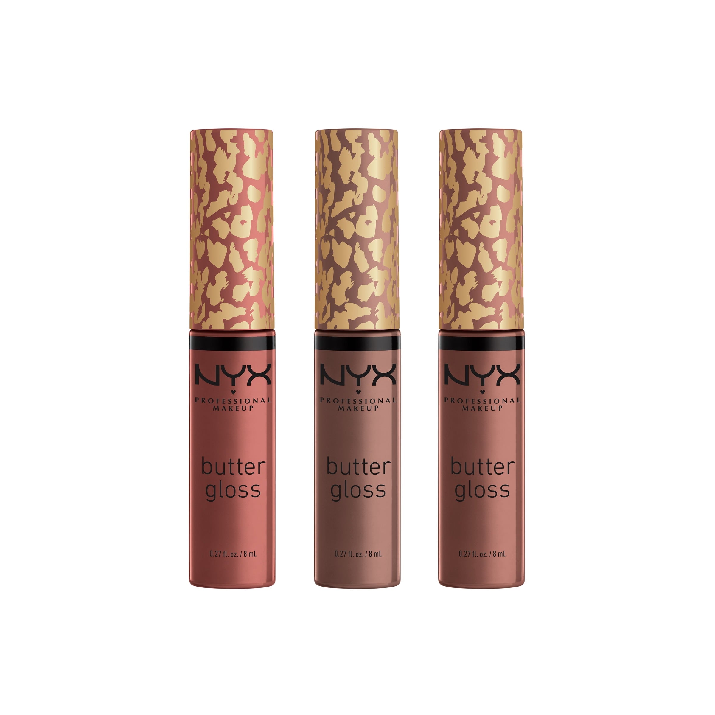 NYX Professional Makeup Ultimate Queen Butter Lip Gloss Trio Gift Set, Limited Edition