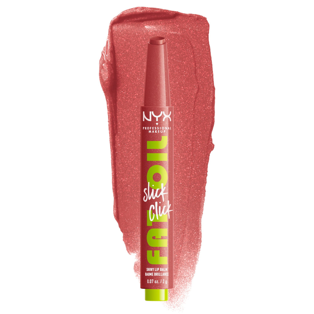 NYX Professional Makeup Fat Oil Slick Click Hydrating Tinted Lip Gloss with Lightweight Hydration, No Filter Needed, 0.07 oz