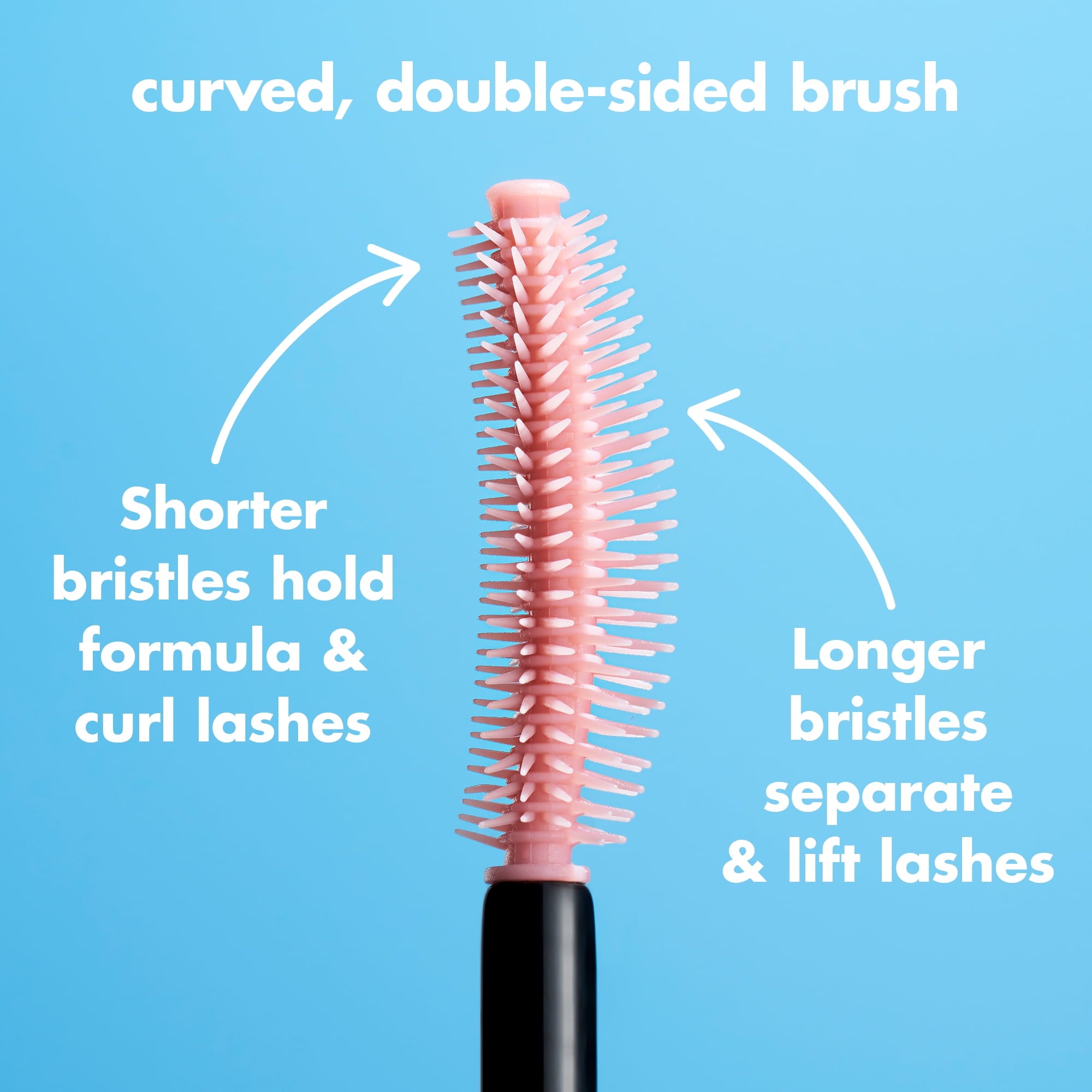 e.l.f. Lash 'N Roll® Curling & Lifting Mascara, Pitch Black, 0.32oz