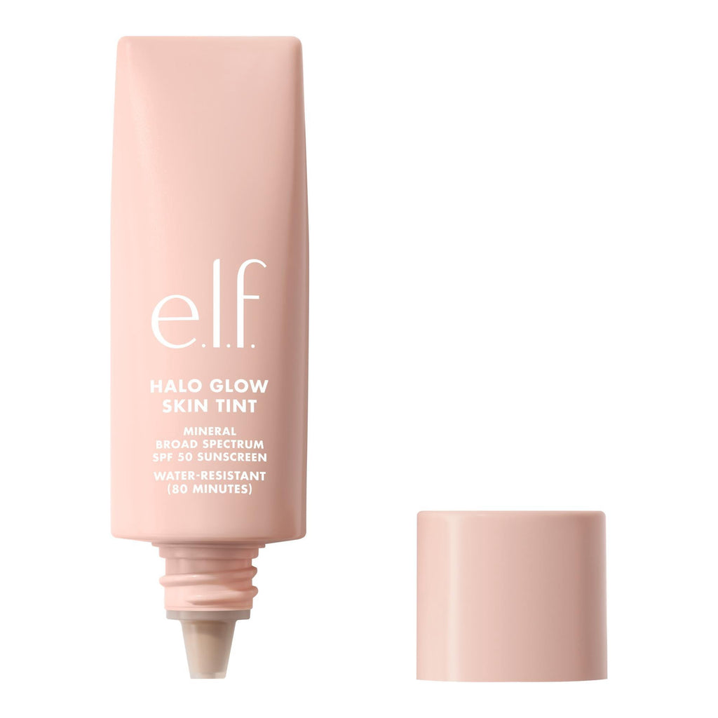 e.l.f. Halo Glow Skin Tint Mineral SPF 50, Tinted Moisturizer, 10 Tan Neutral, 1 fl oz