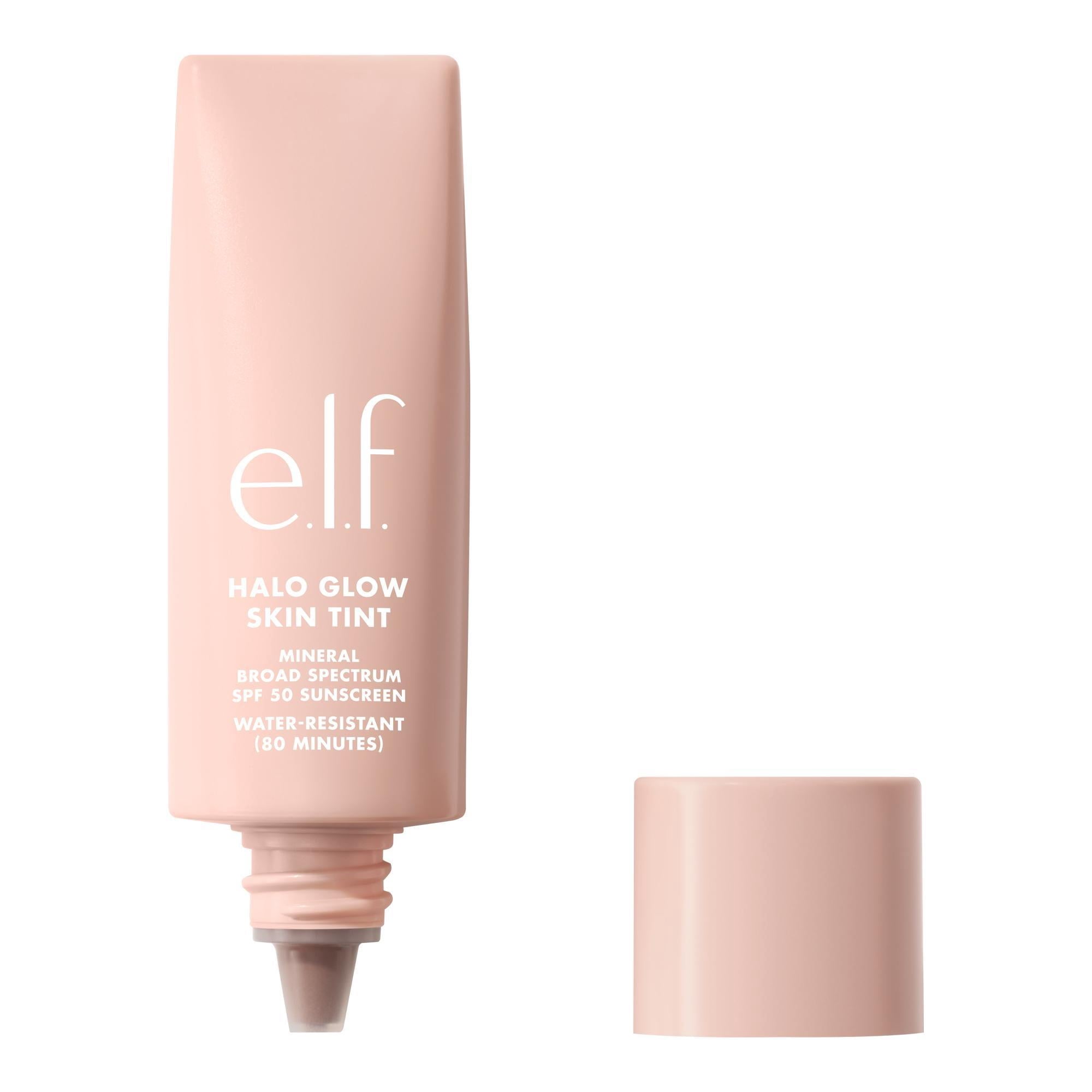 e.l.f. Halo Glow Skin Tint Mineral SPF 50, Tinted Moisturizer, 13 Deep Neutral, 1 fl oz