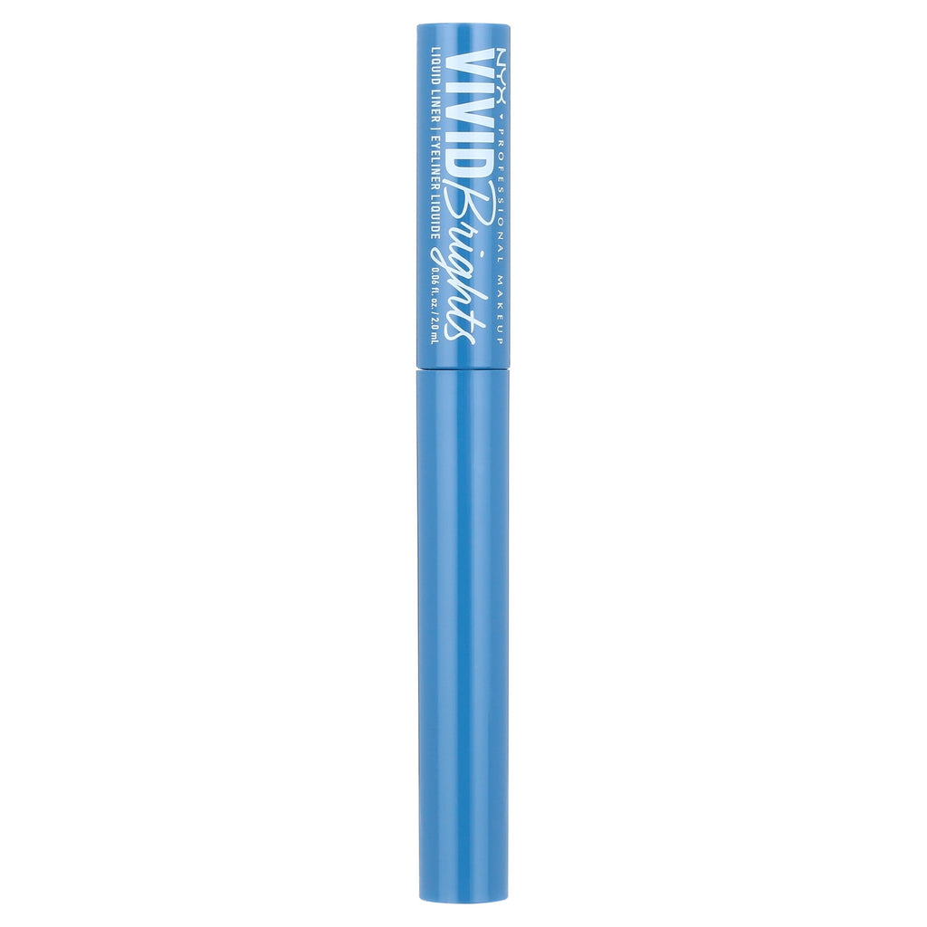 NYX Professional Makeup Vivid Bright Matte Liquid Eyeliner, Cobalt Crush, 0.06 fl oz