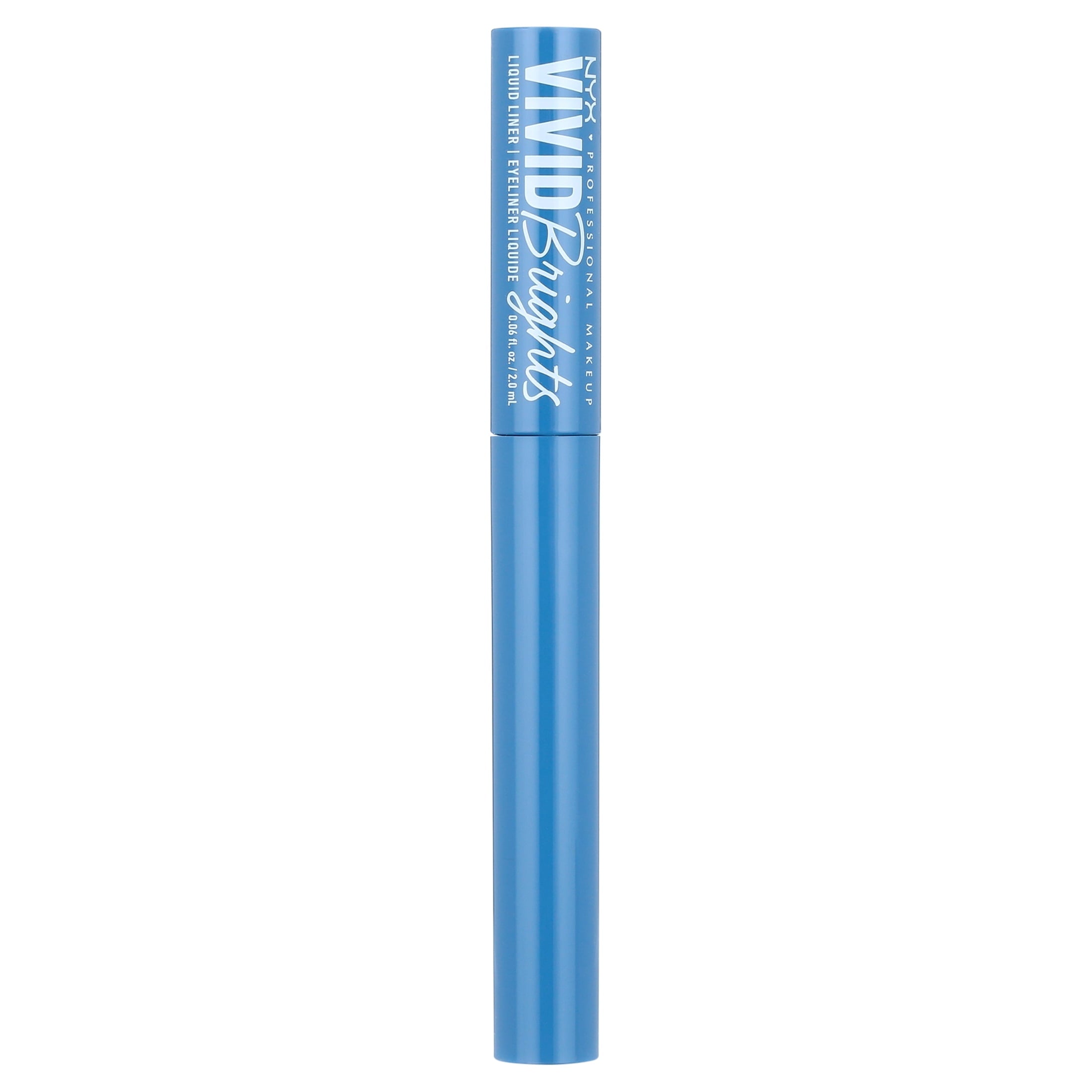 NYX Professional Makeup Vivid Bright Matte Liquid Eyeliner, Cobalt Crush, 0.06 fl oz