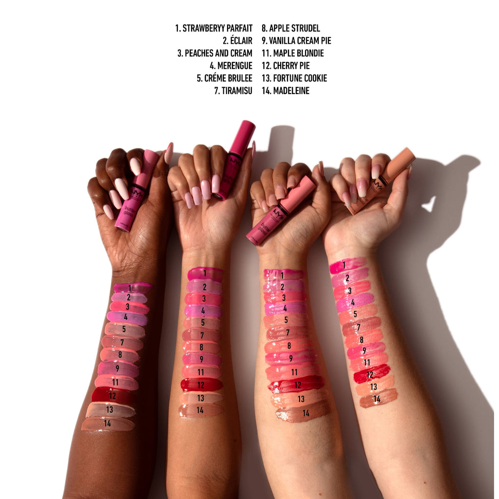 (2 pack) NYX Professional Makeup Butter Gloss, Non-Sticky Lip Gloss, Lava Cake, 0.27 Oz