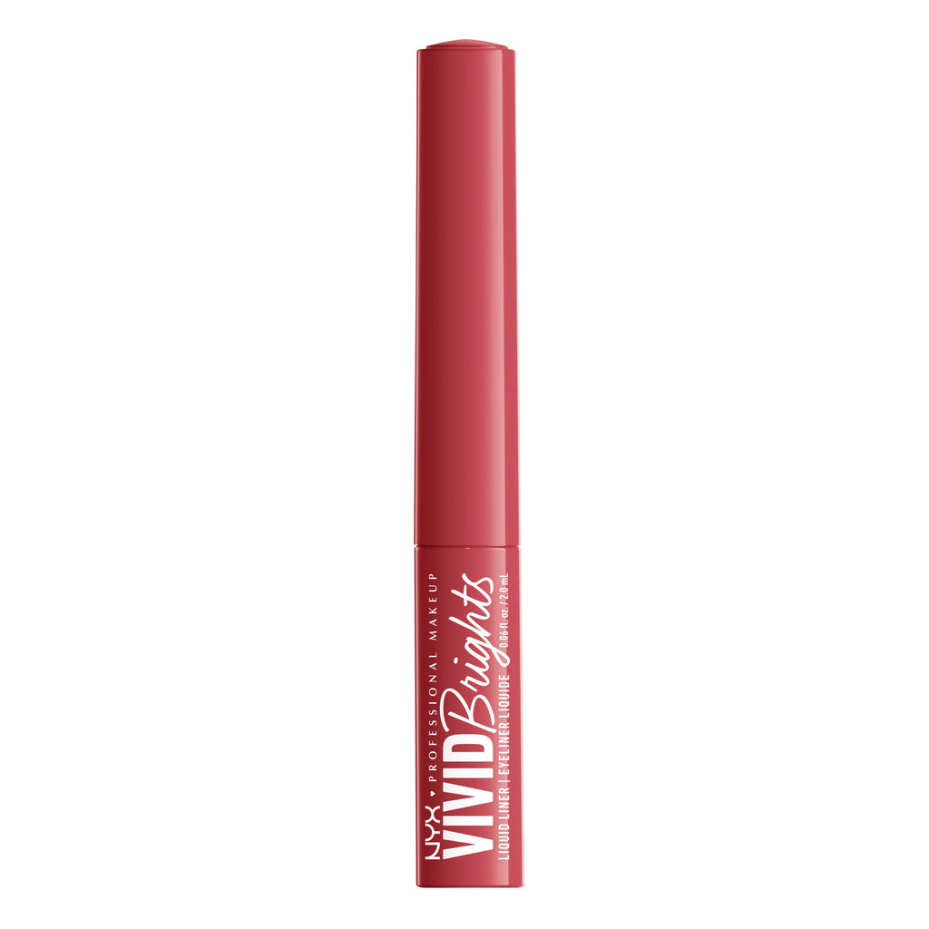NYX Professional Makeup Vivid Bright Matte Liquid Eyeliner, On Red, 0.06 fl oz