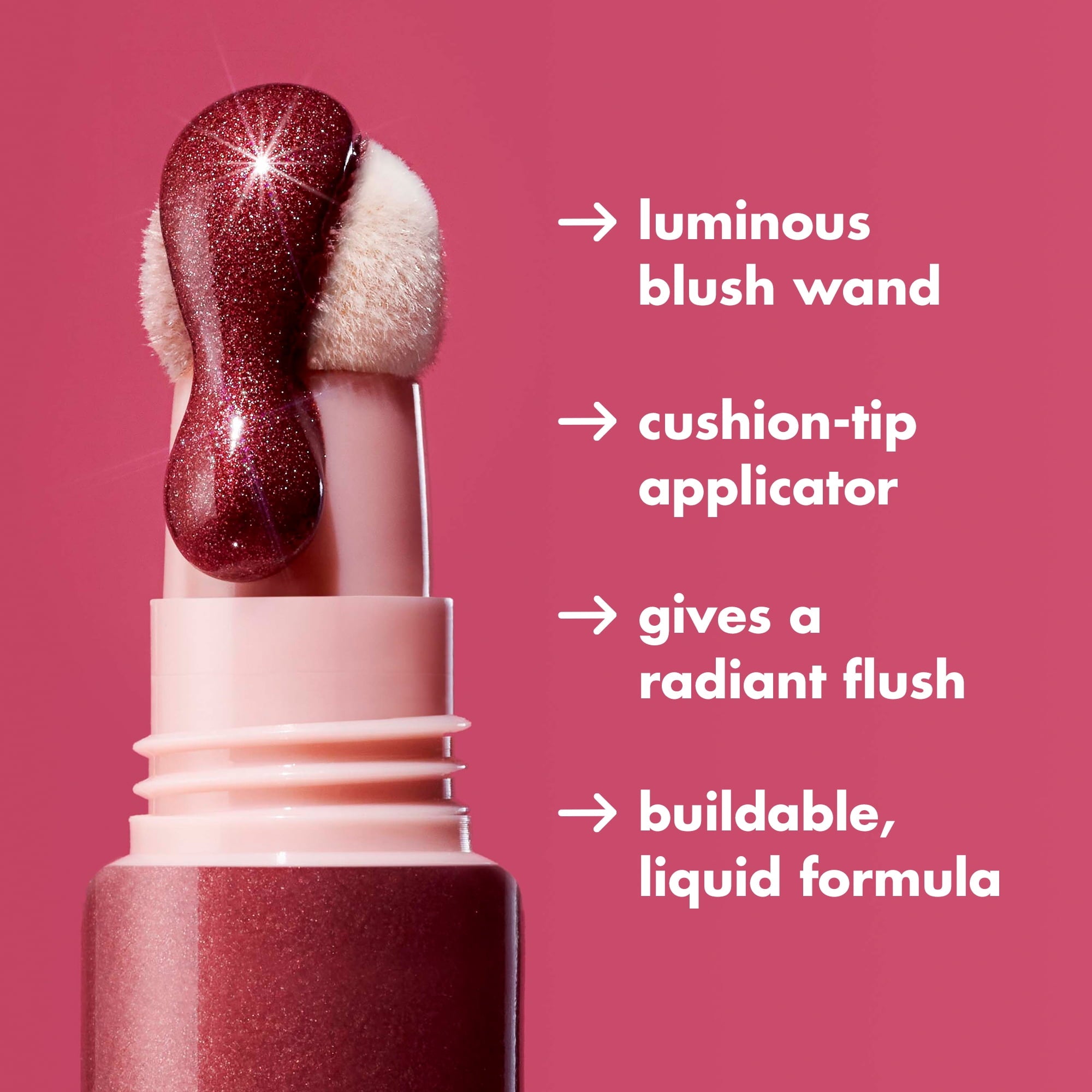 e.l.f. Halo Glow Blush Beauty Wand, Rosé You Slay, 0.33 fl oz