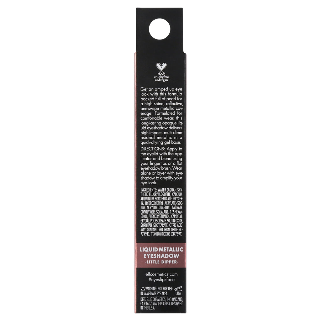 e.l.f. Liquid Metallic Eyeshadow, Little Dipper, 0.1 fl oz