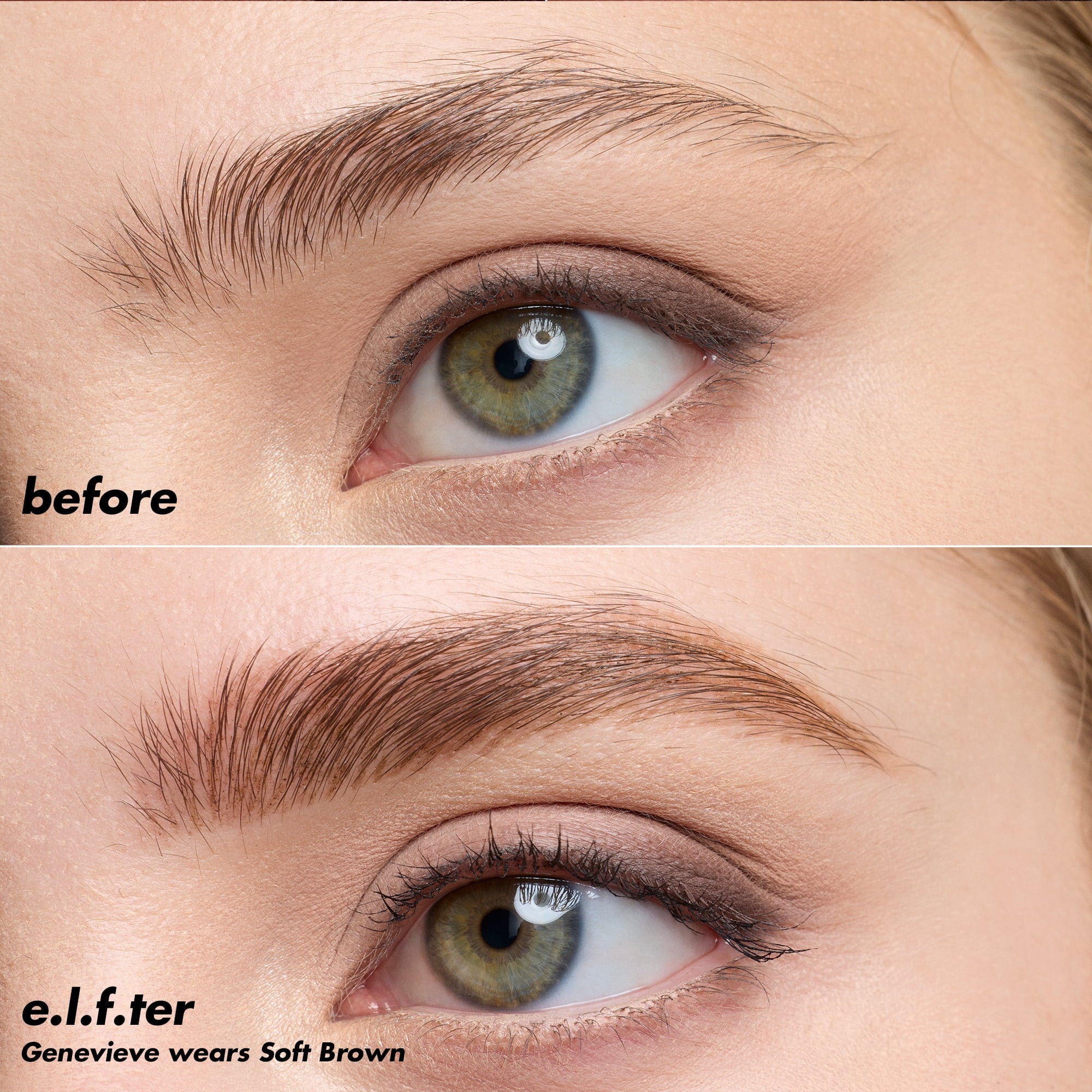 e.l.f. Holy Strokes Micro-Fine Brow Pen, Soft Brown, 0.02 fl oz