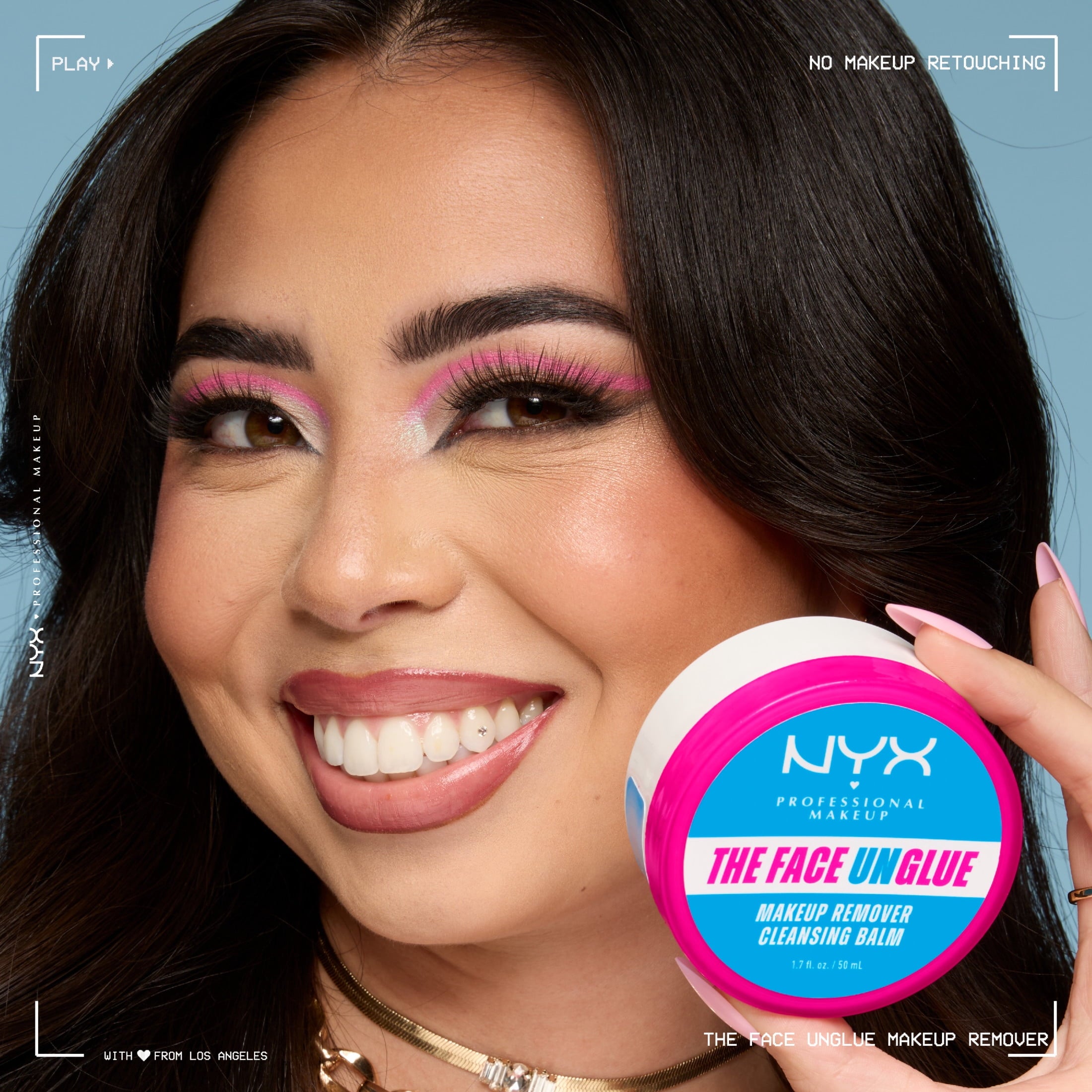 NYX Professional Makeup The Face Unglue Makeup Remover Cleansing Balm with Shea Butter, 1.7 fl oz