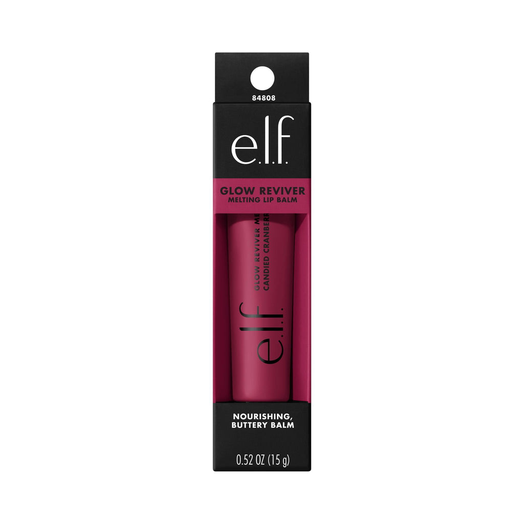 e.l.f. Glow Reviver Melting Lip Balm Candied Cranberry, 0.52oz