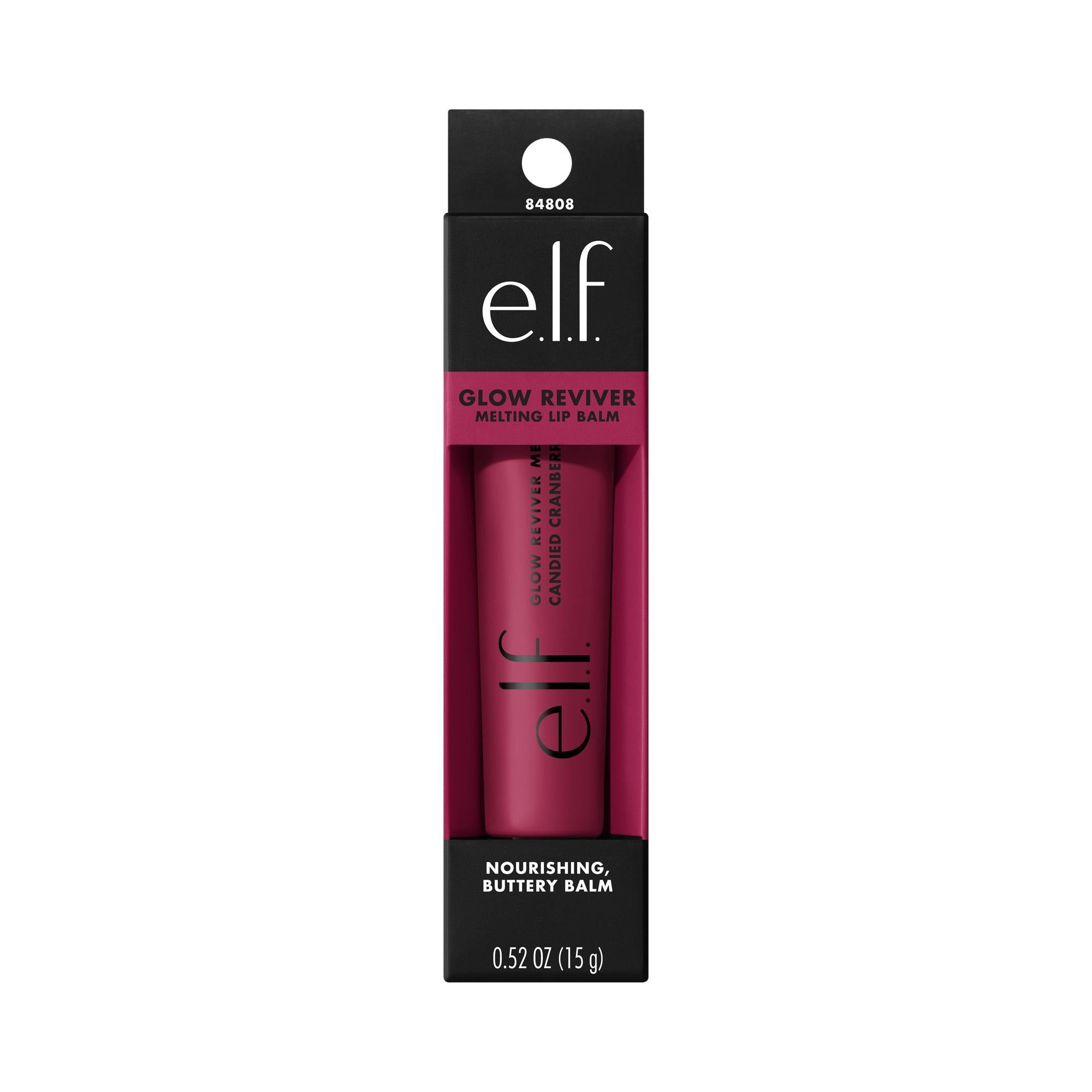 e.l.f. Glow Reviver Melting Lip Balm Candied Cranberry, 0.52oz